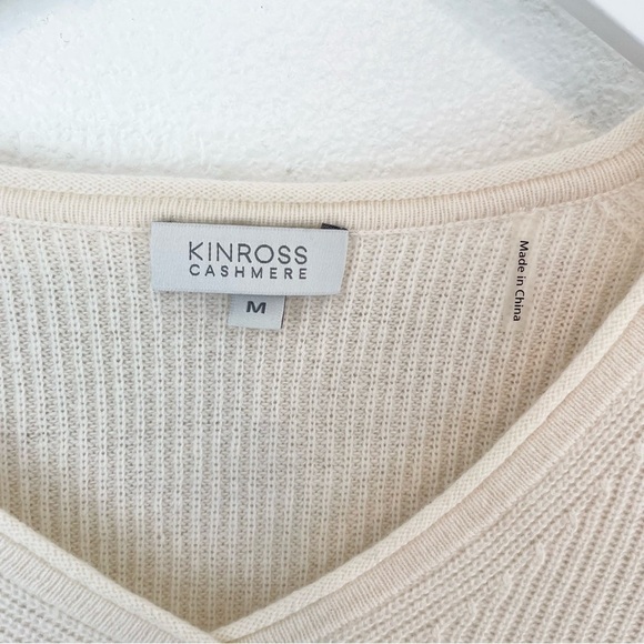 Kinross Cahmere V Neck Sweater - Picture 3 of 5